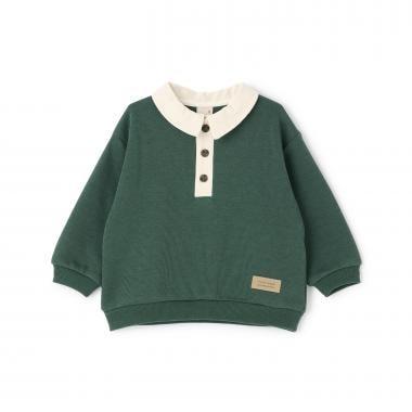 拼色帶領加絨衛衣