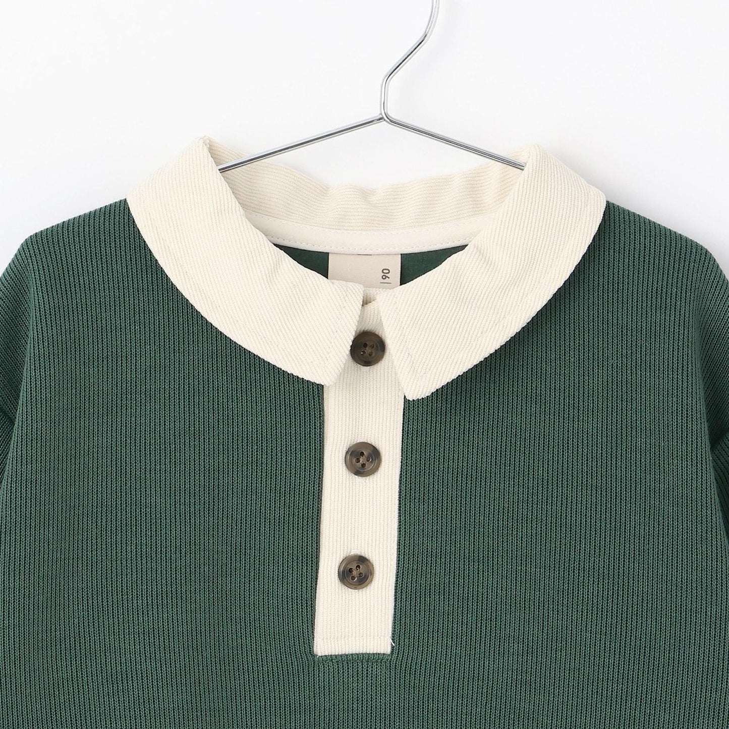 拼色帶領加絨衛衣