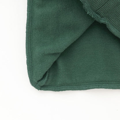 拼色帶領加絨衛衣