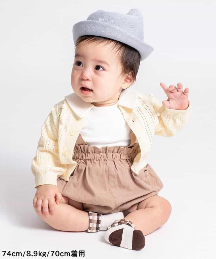 鏤空編織爆米花針織開衫_可機洗