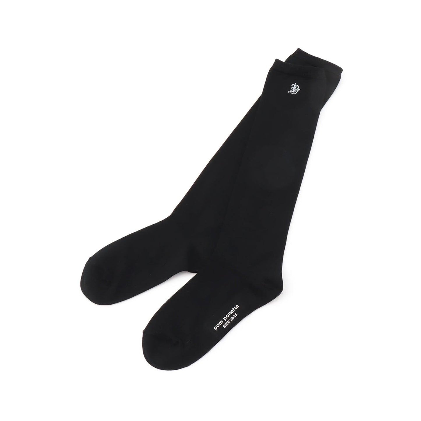 *單點刺繡高筒襪