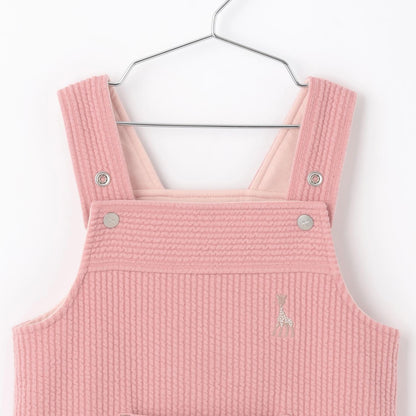 針織燈芯絨揹帶褲