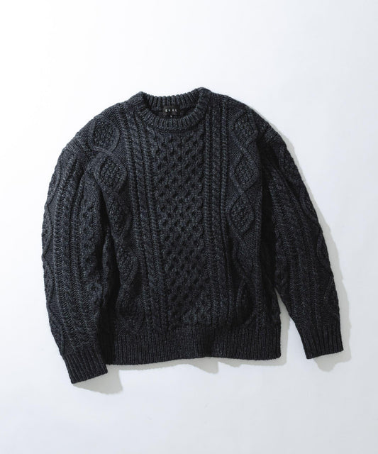 阿蘭花紋針織套頭衫