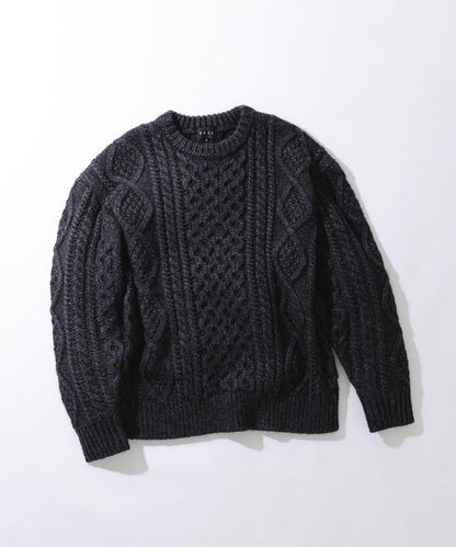 阿蘭花紋針織套頭衫