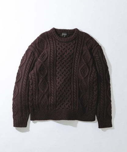 阿蘭花紋針織套頭衫