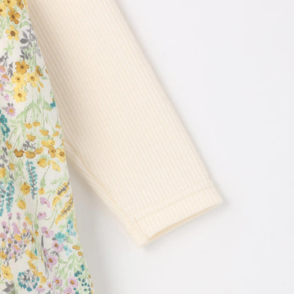 花卉圖案長款上衣