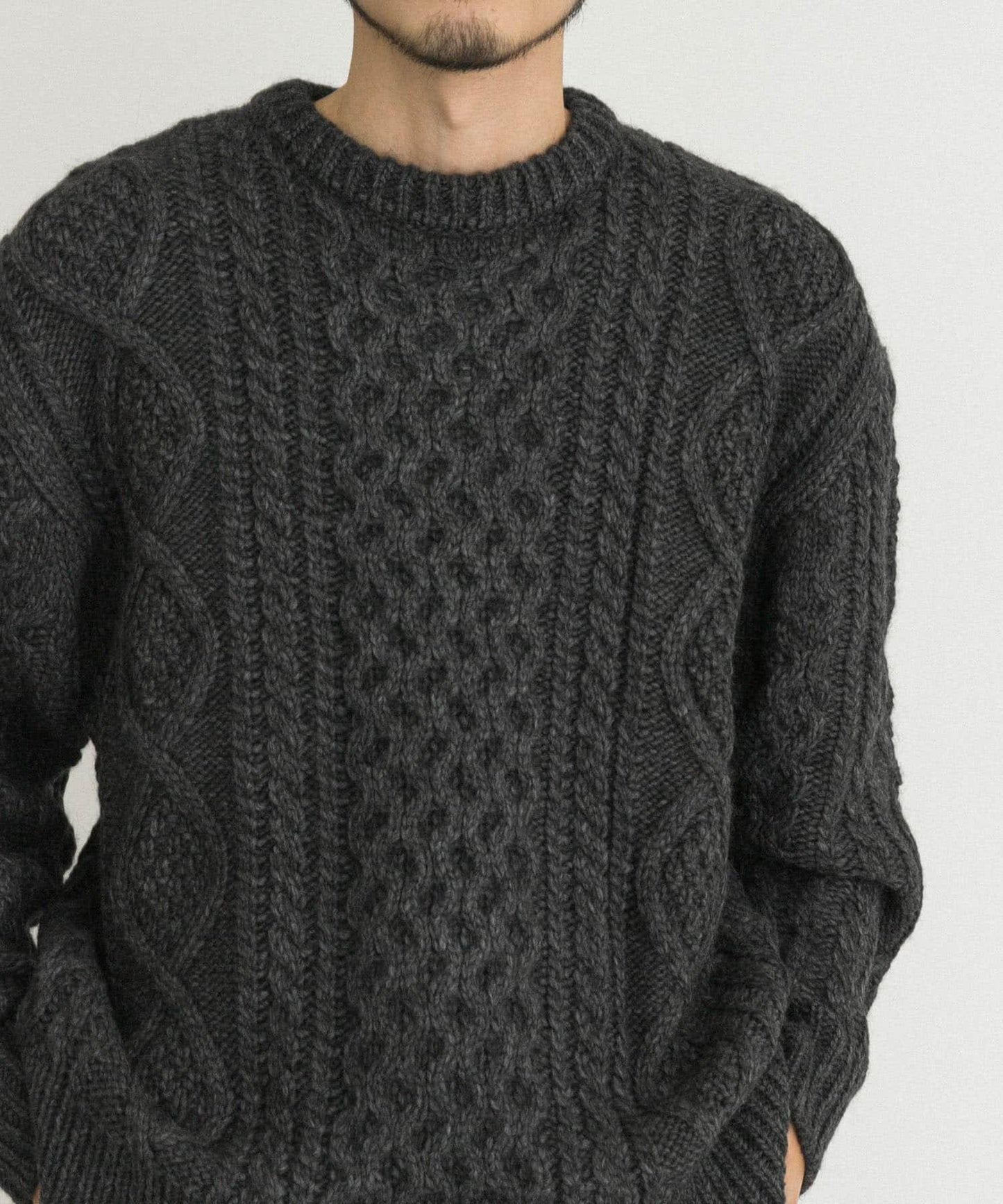 阿蘭花紋針織套頭衫