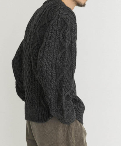 阿蘭花紋針織套頭衫