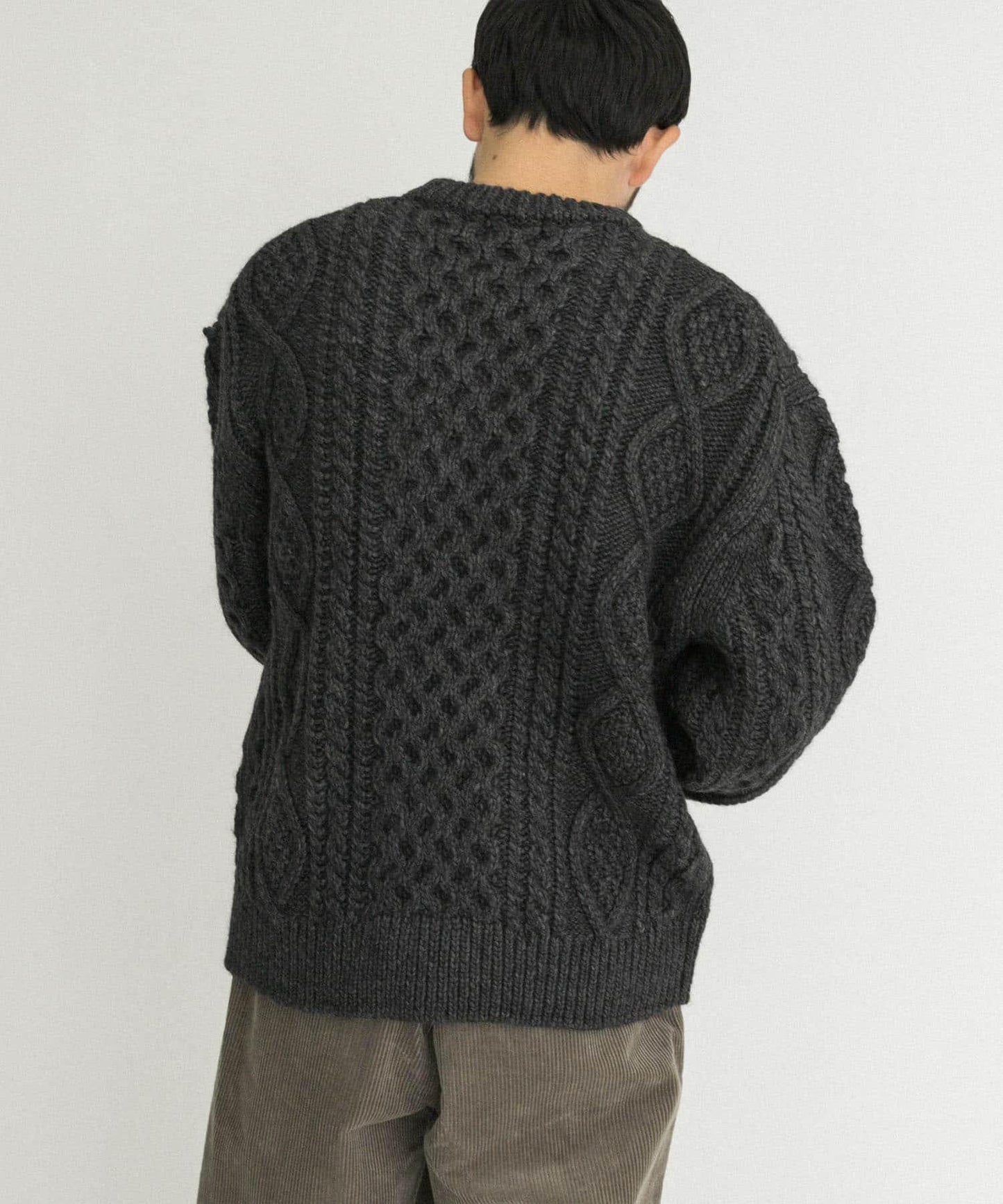 阿蘭花紋針織套頭衫