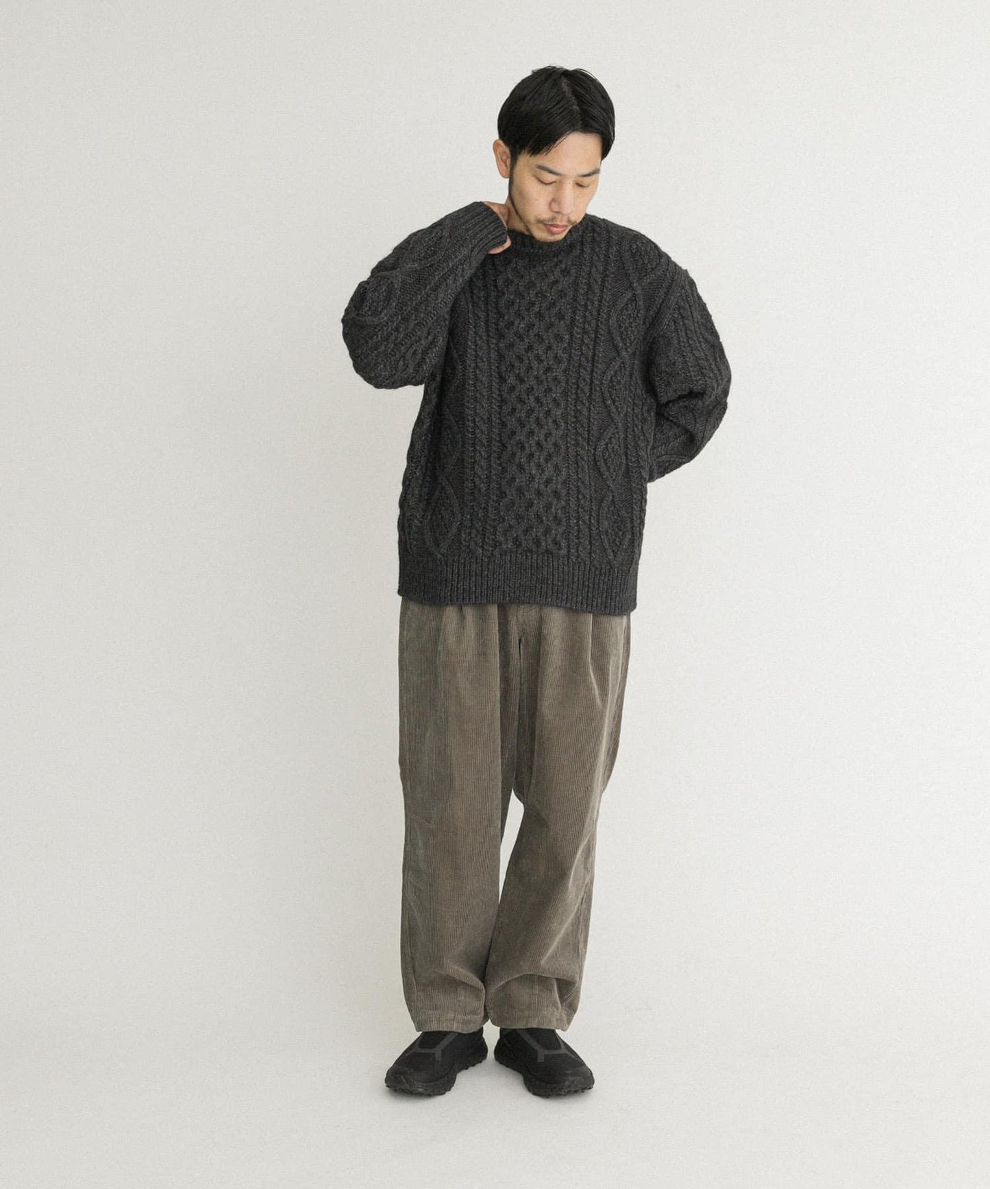 阿蘭花紋針織套頭衫