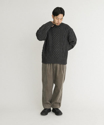 阿蘭花紋針織套頭衫