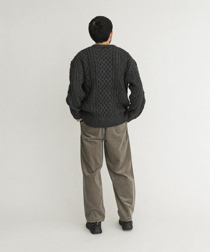 阿蘭花紋針織套頭衫