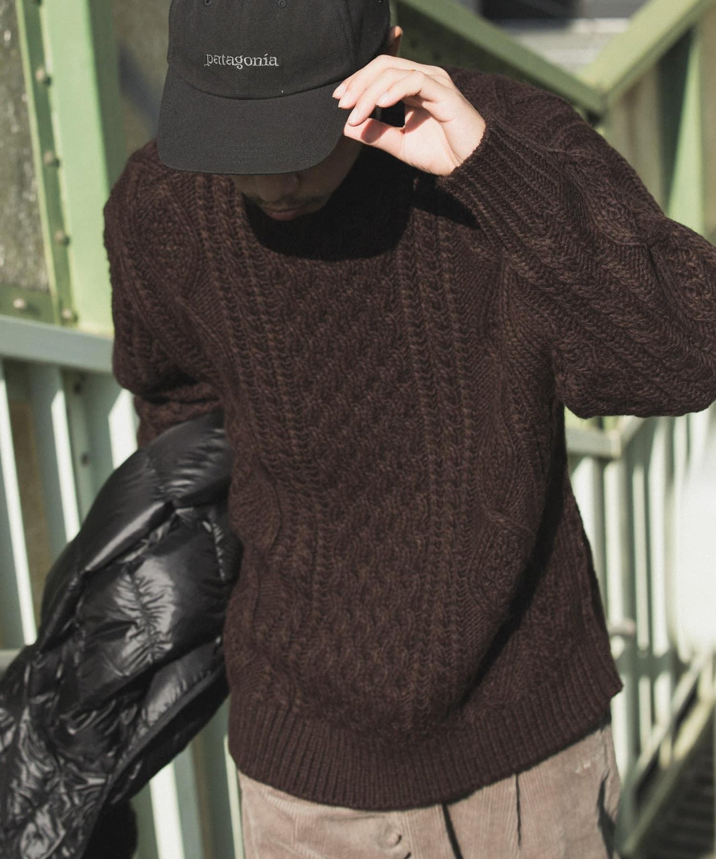 阿蘭花紋針織套頭衫