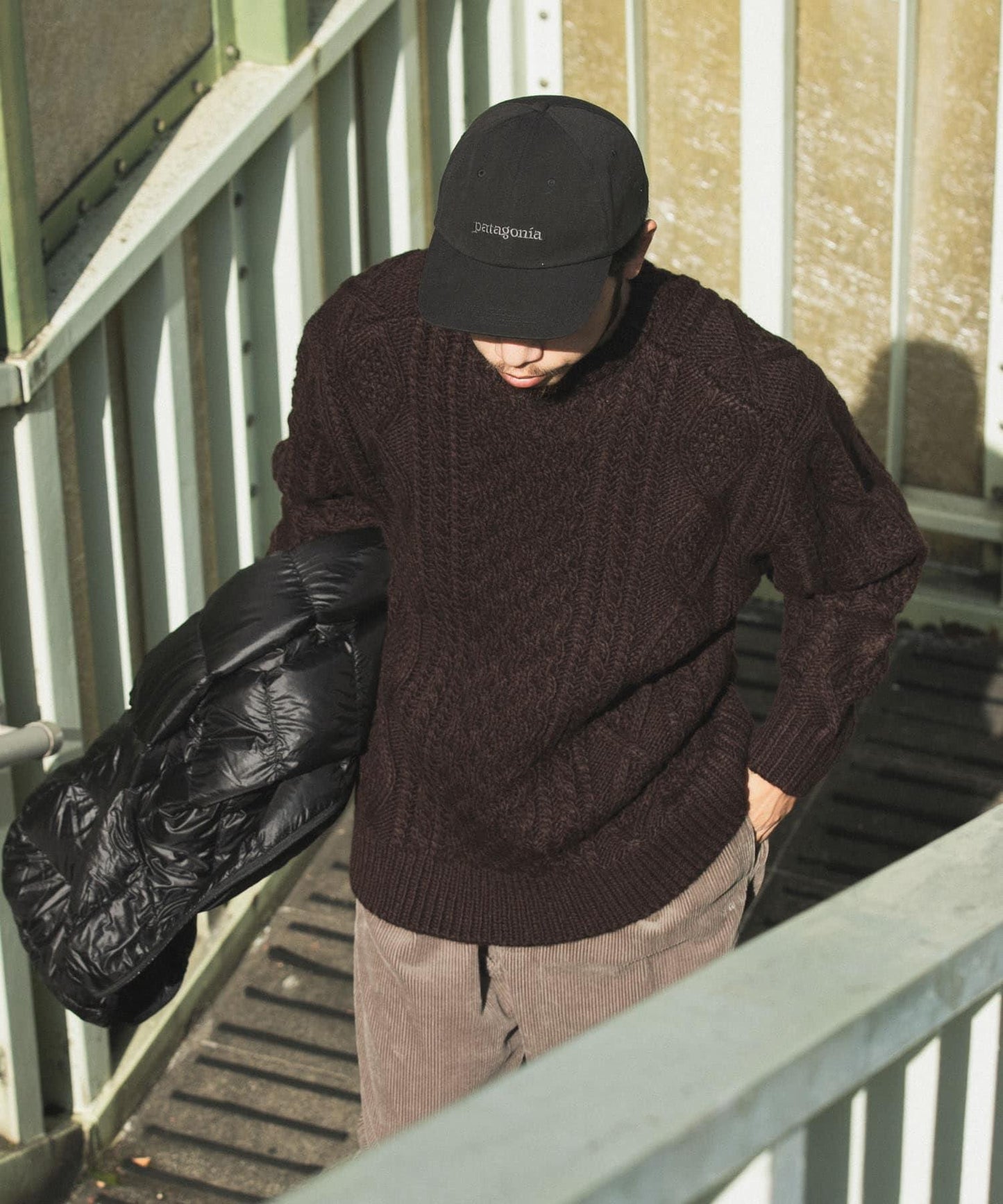 阿蘭花紋針織套頭衫