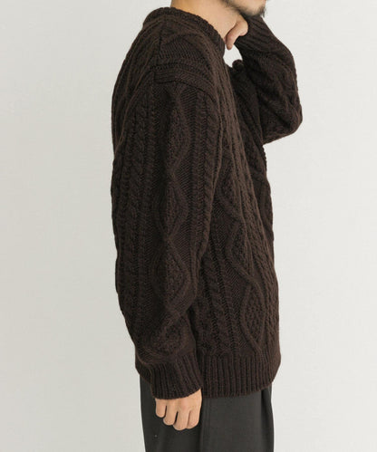 阿蘭花紋針織套頭衫