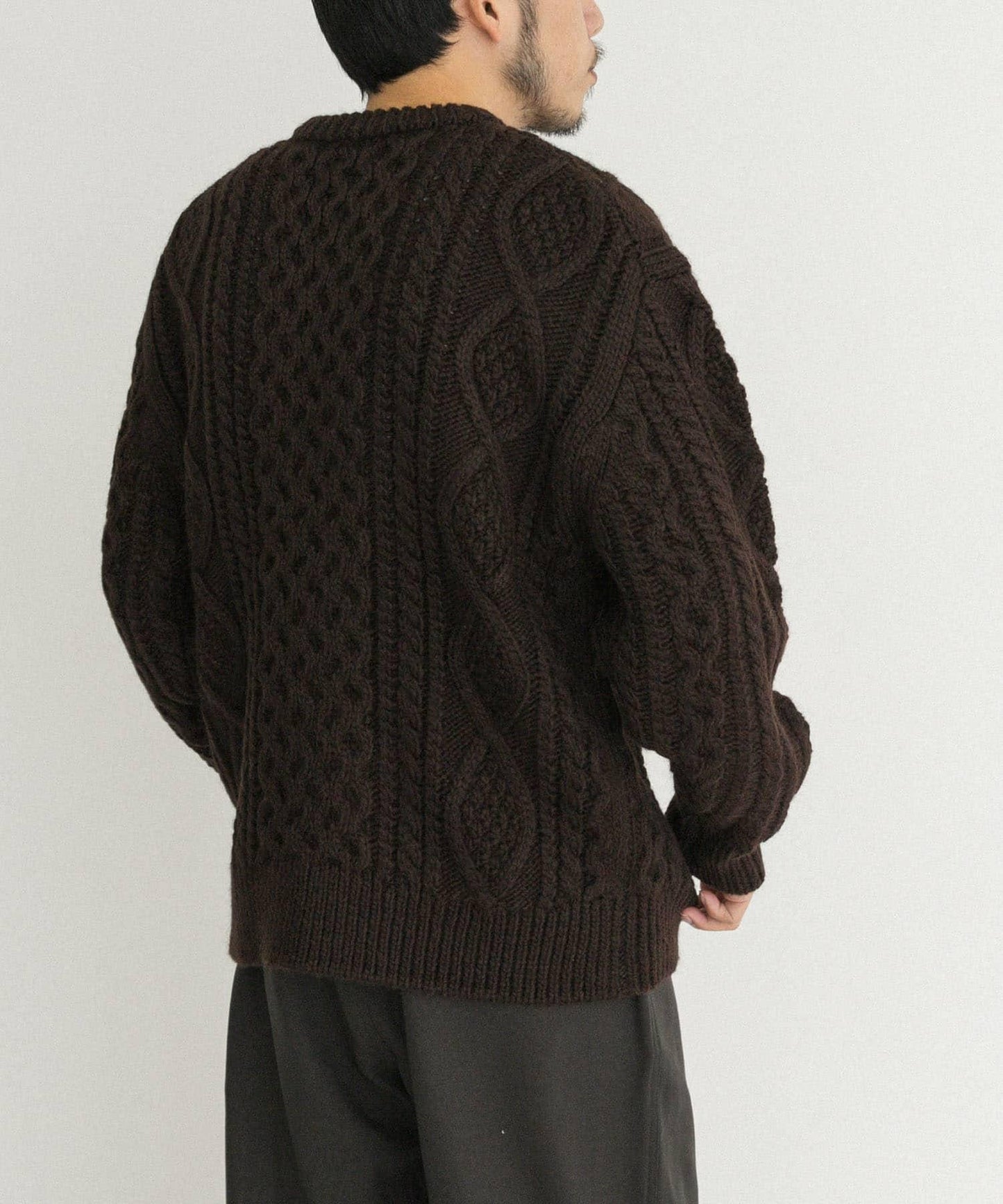 阿蘭花紋針織套頭衫