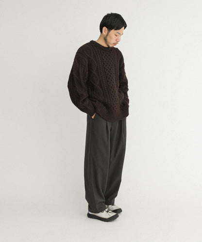 阿蘭花紋針織套頭衫