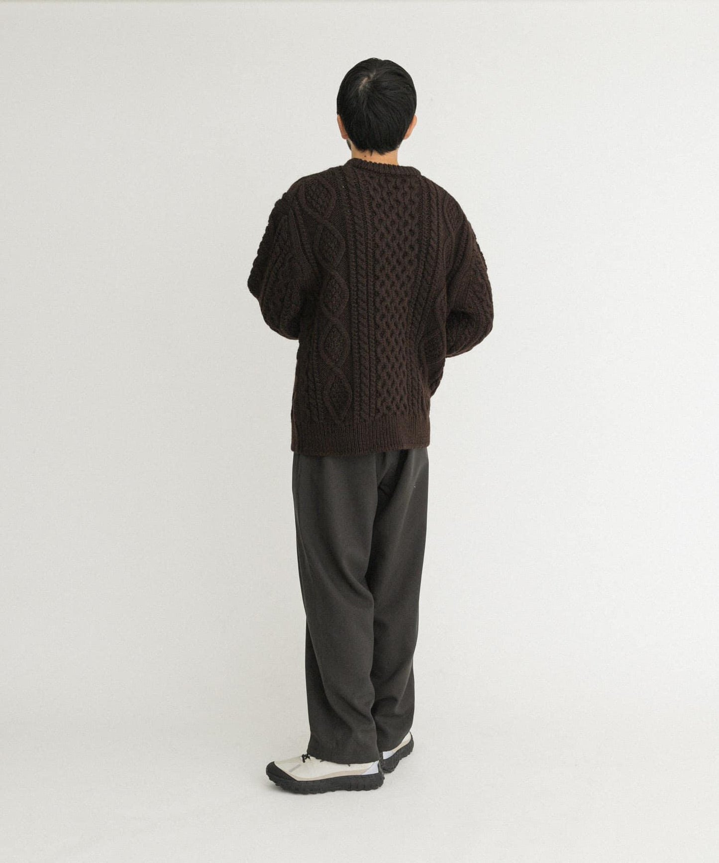 阿蘭花紋針織套頭衫