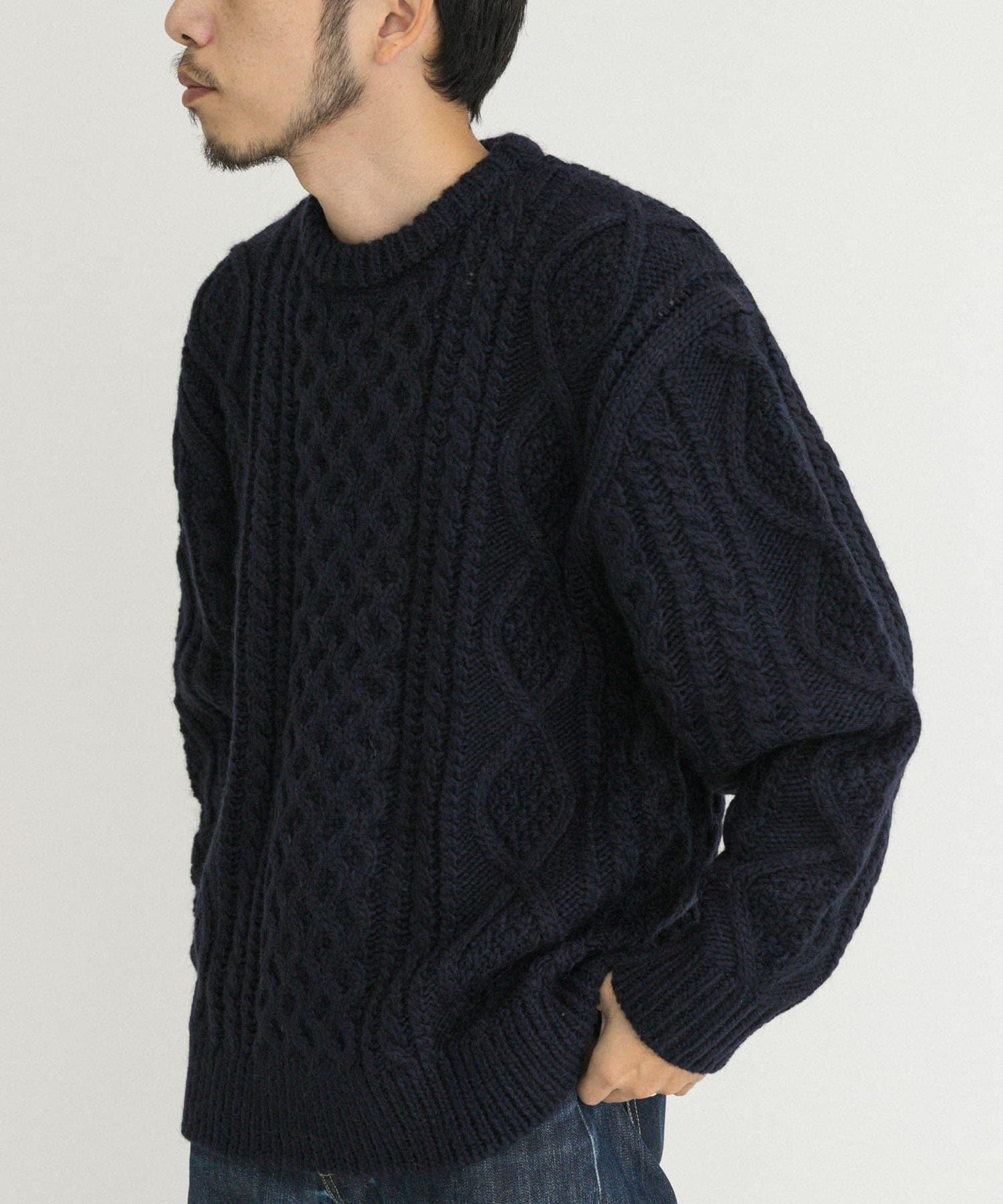 阿蘭花紋針織套頭衫