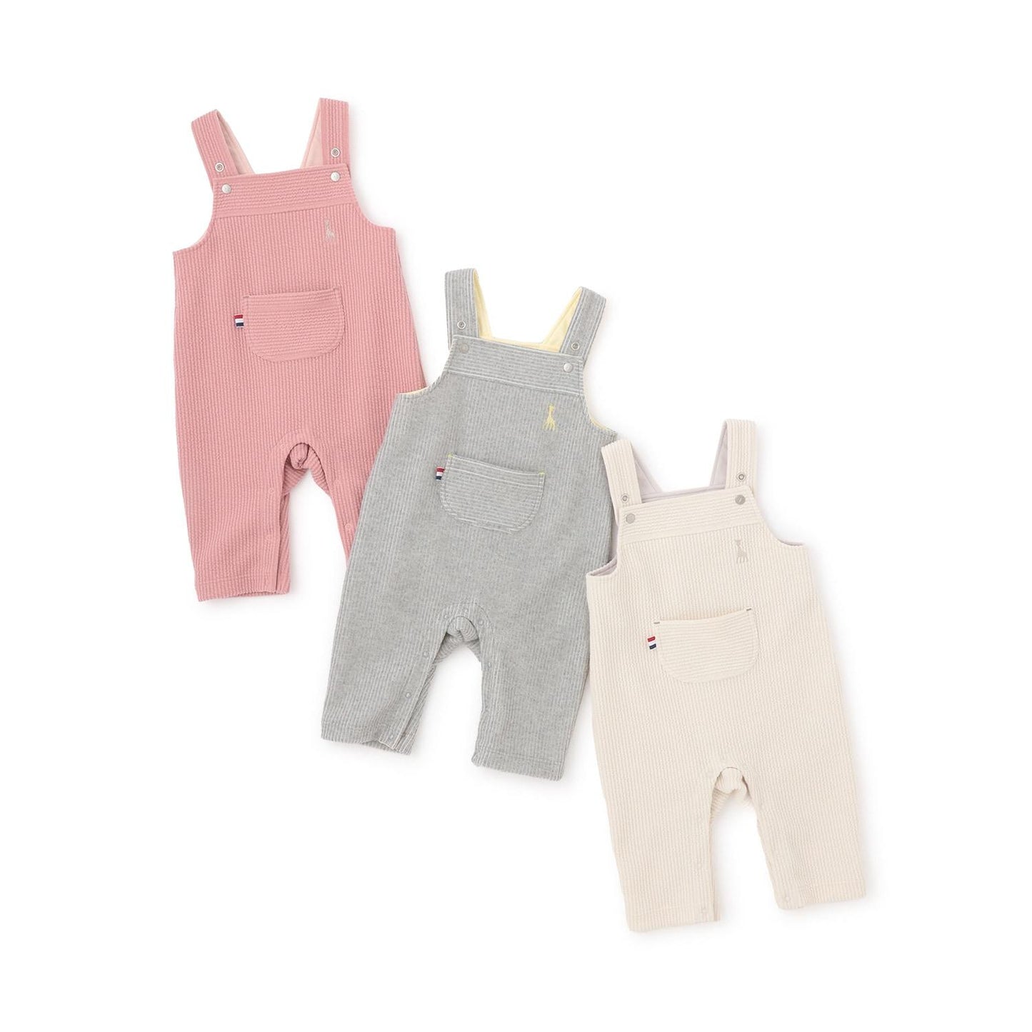 針織燈芯絨揹帶褲