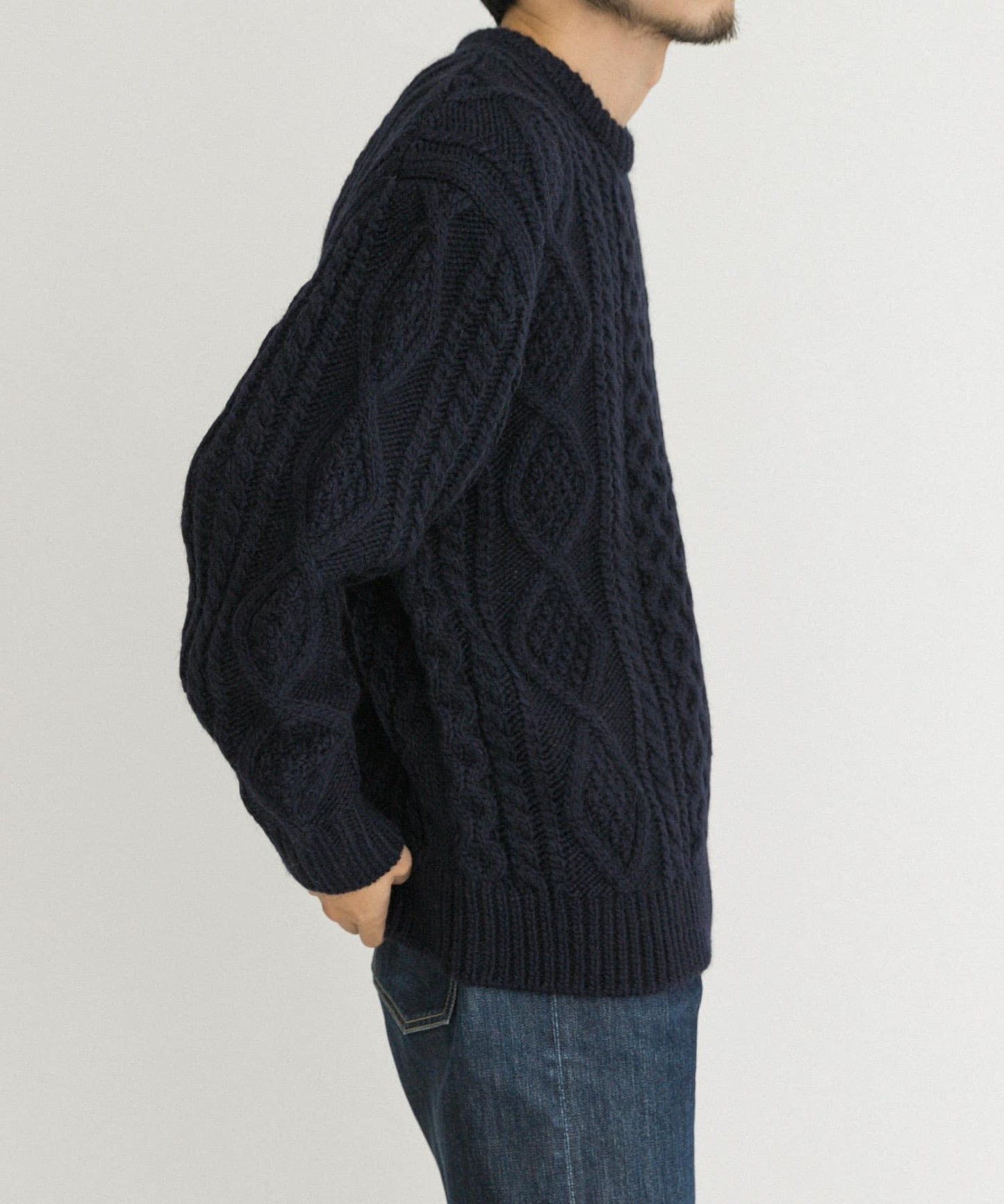 阿蘭花紋針織套頭衫