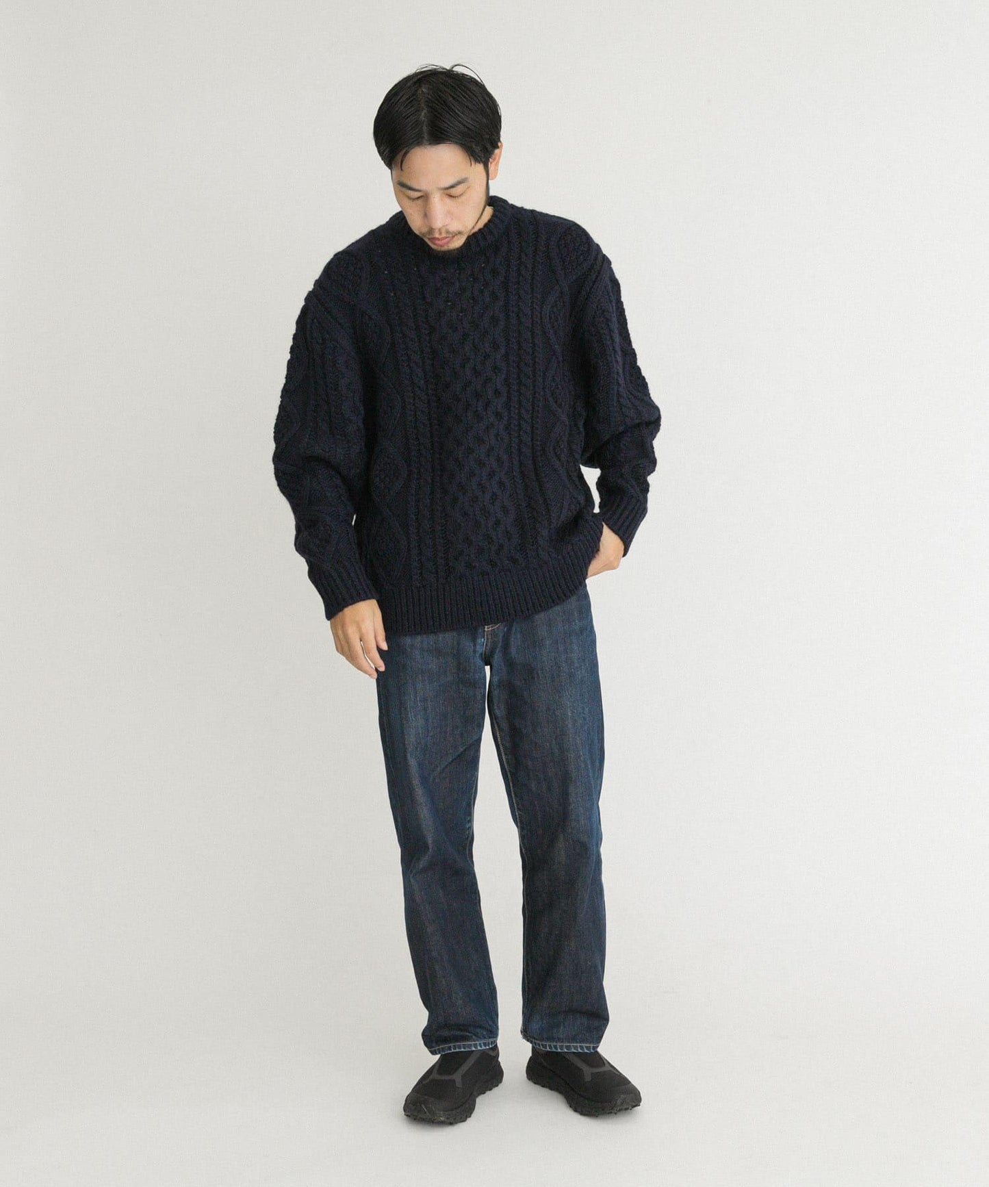 阿蘭花紋針織套頭衫