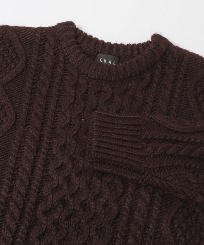 阿蘭花紋針織套頭衫