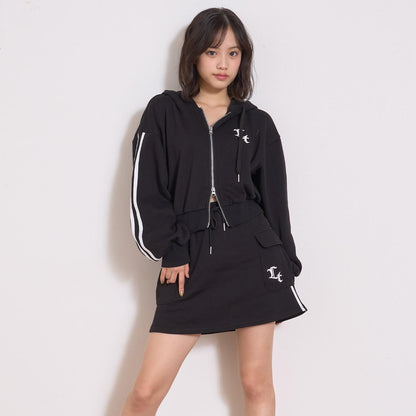 【LTXC/裡シャギー】拉鍊連帽衛衣套裝