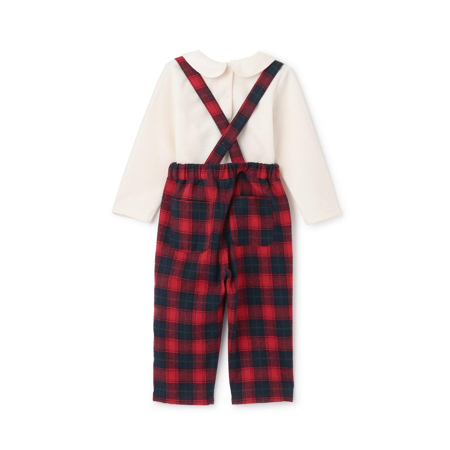 帶領長袖T恤+帶揹帶褲套裝