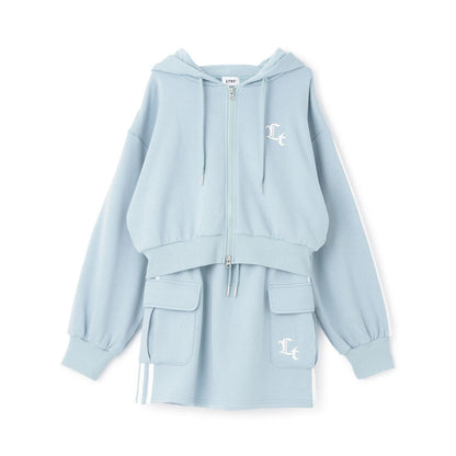 【LTXC/裡シャギー】拉鍊連帽衛衣套裝