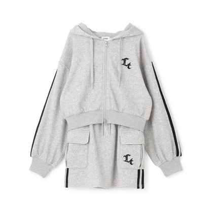 【LTXC/裡シャギー】拉鍊連帽衛衣套裝