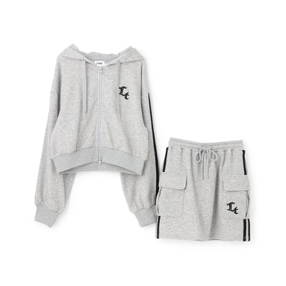 【LTXC/裡シャギー】拉鍊連帽衛衣套裝