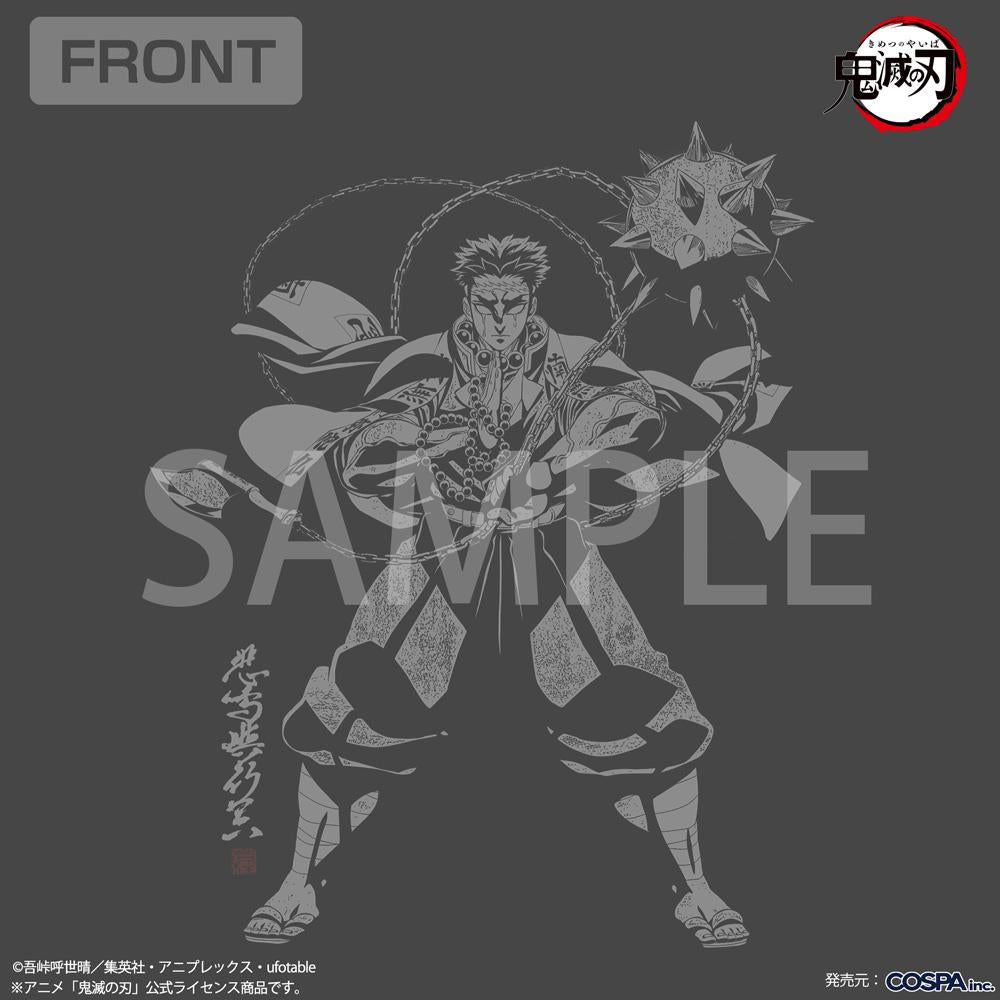 《鬼滅之刃》 L碼 悲鳴嶼行冥 巖之呼吸 T恤/墨色