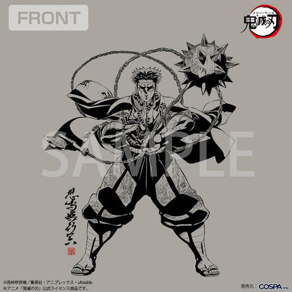 《鬼滅之刃》_L碼_悲鳴嶼行冥 巖之呼吸 T恤/淺灰色