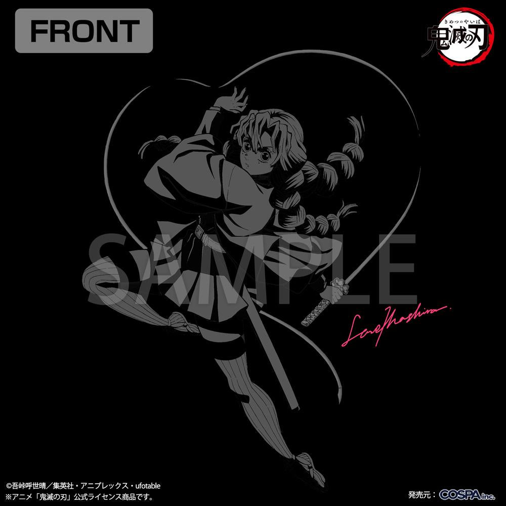 《鬼滅之刃》_XL碼_甘露寺蜜璃 戀之呼吸 T恤/黑色