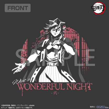 《鬼滅之刃》_S碼_上弦之二 童磨 T恤/墨色