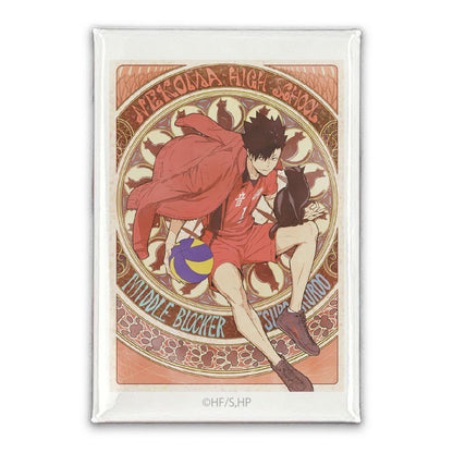 《排球少年》黑尾鐵朗 方形徽章 飛翔Ver.