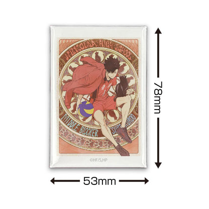 《排球少年》黑尾鐵朗 方形徽章 飛翔Ver.