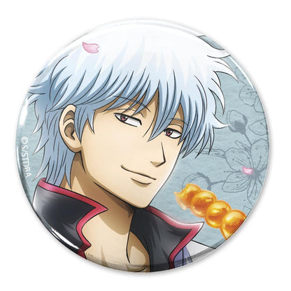 《銀魂》.新繪插畫 坂田銀時 65mm徽章 小窗眺望風景Ver.