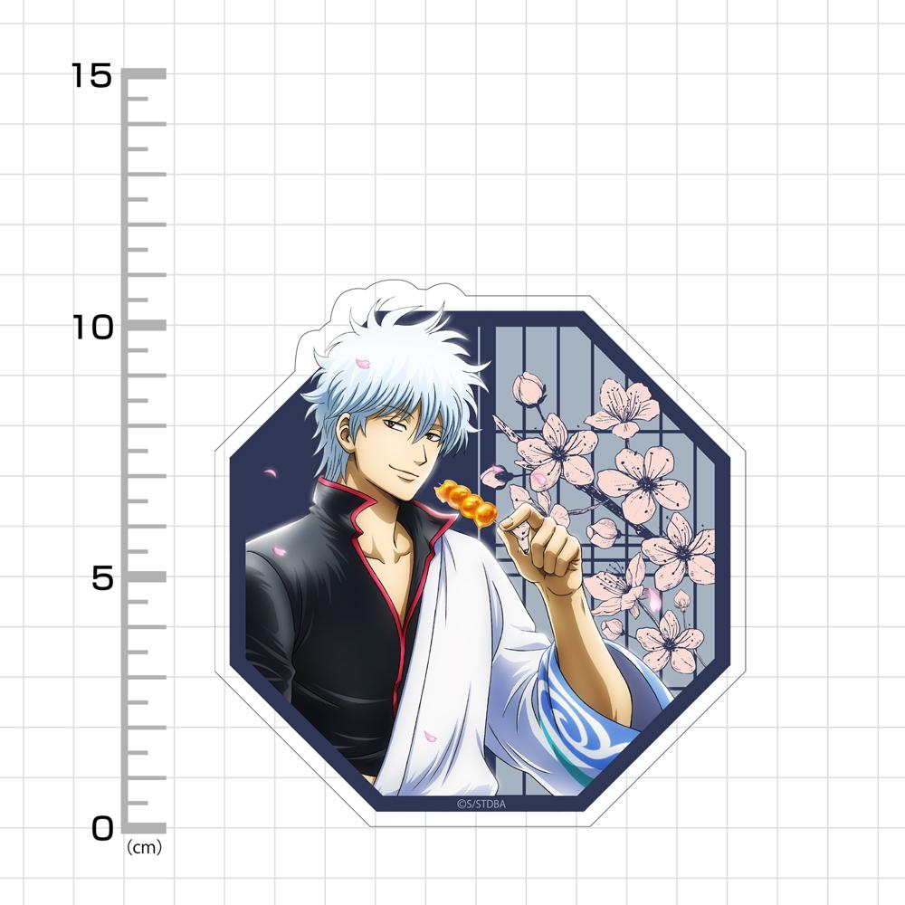 《銀魂》.新繪 坂田銀時 戶外適用貼紙 小窗窺視風景Ver.