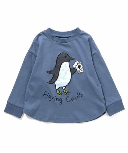 寬鬆動物印花長袖T恤