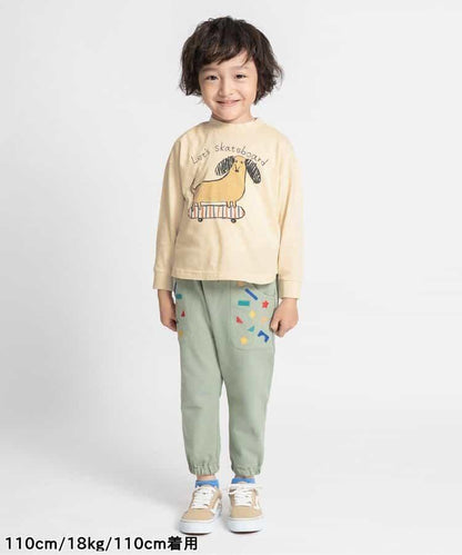 寬鬆動物印花長袖T恤