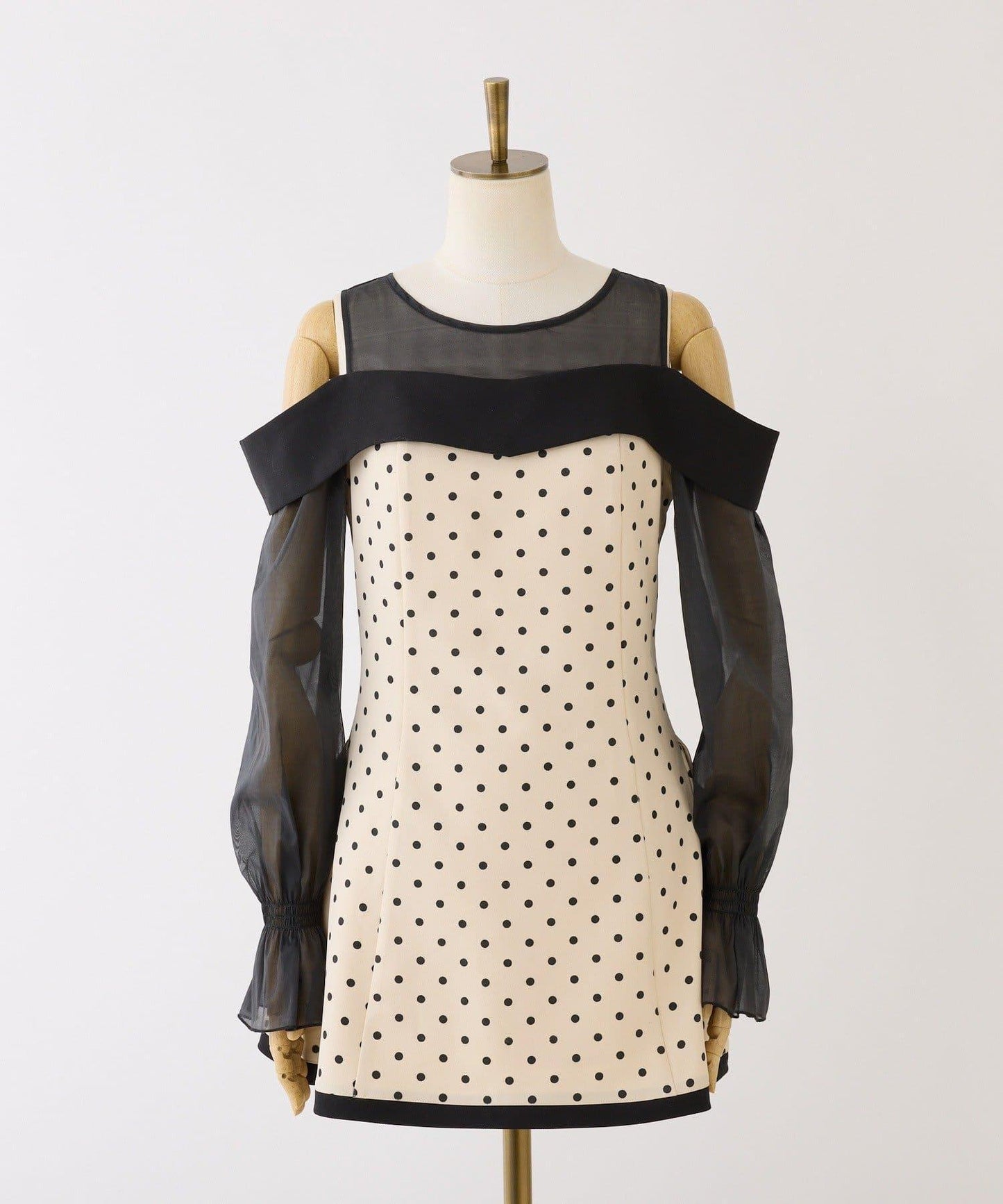 【Occasion Collection】可拆卸袖迷你連衣裙