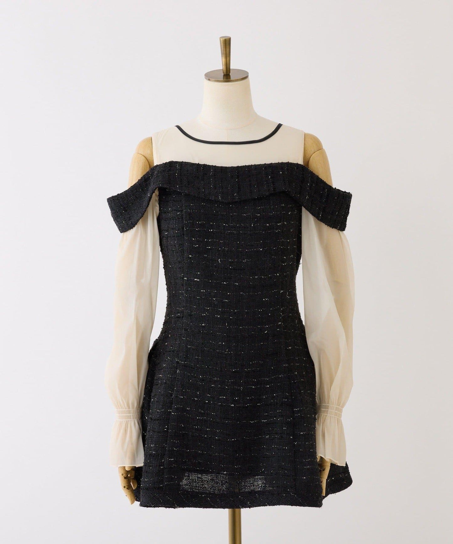 【Occasion Collection】可拆卸袖迷你連衣裙