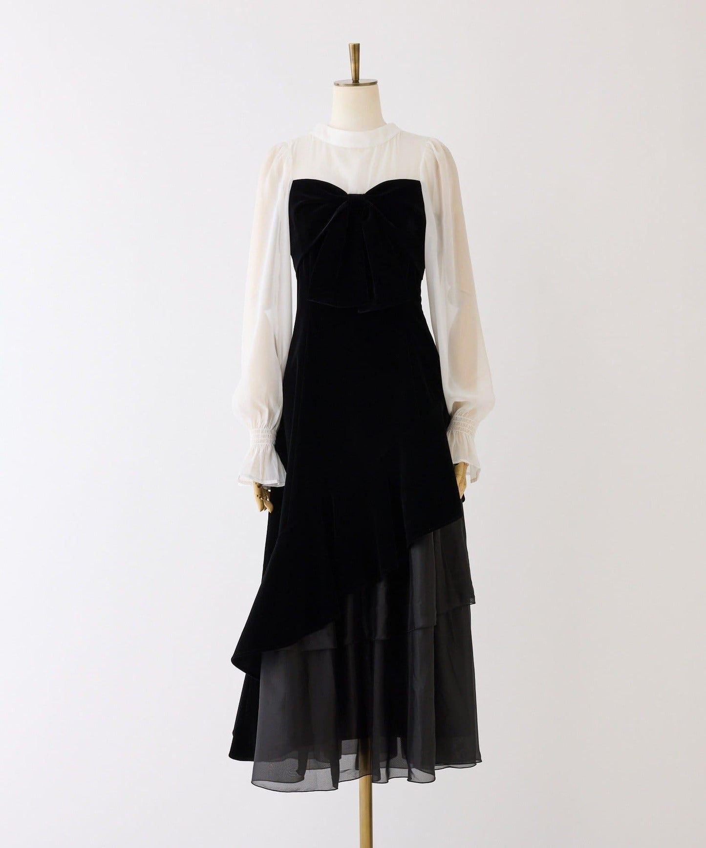 【Occasion Collection】天鵝絨蝴蝶結連衣裙