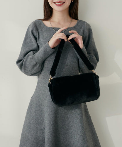 【natural couture】毛絨迷你包