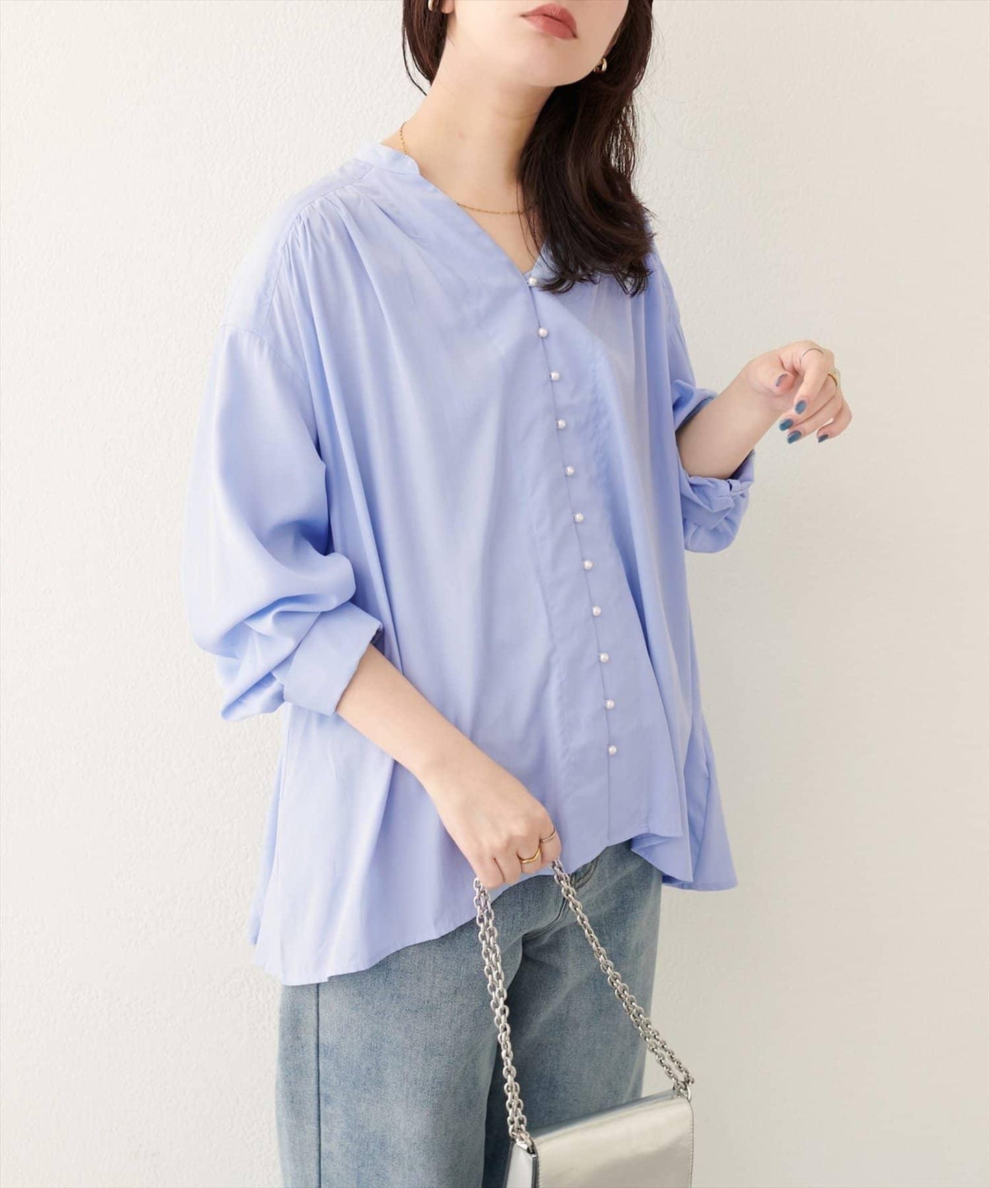 【EVERY.VERY niceclaup】紐扣開襟寬鬆襯衫