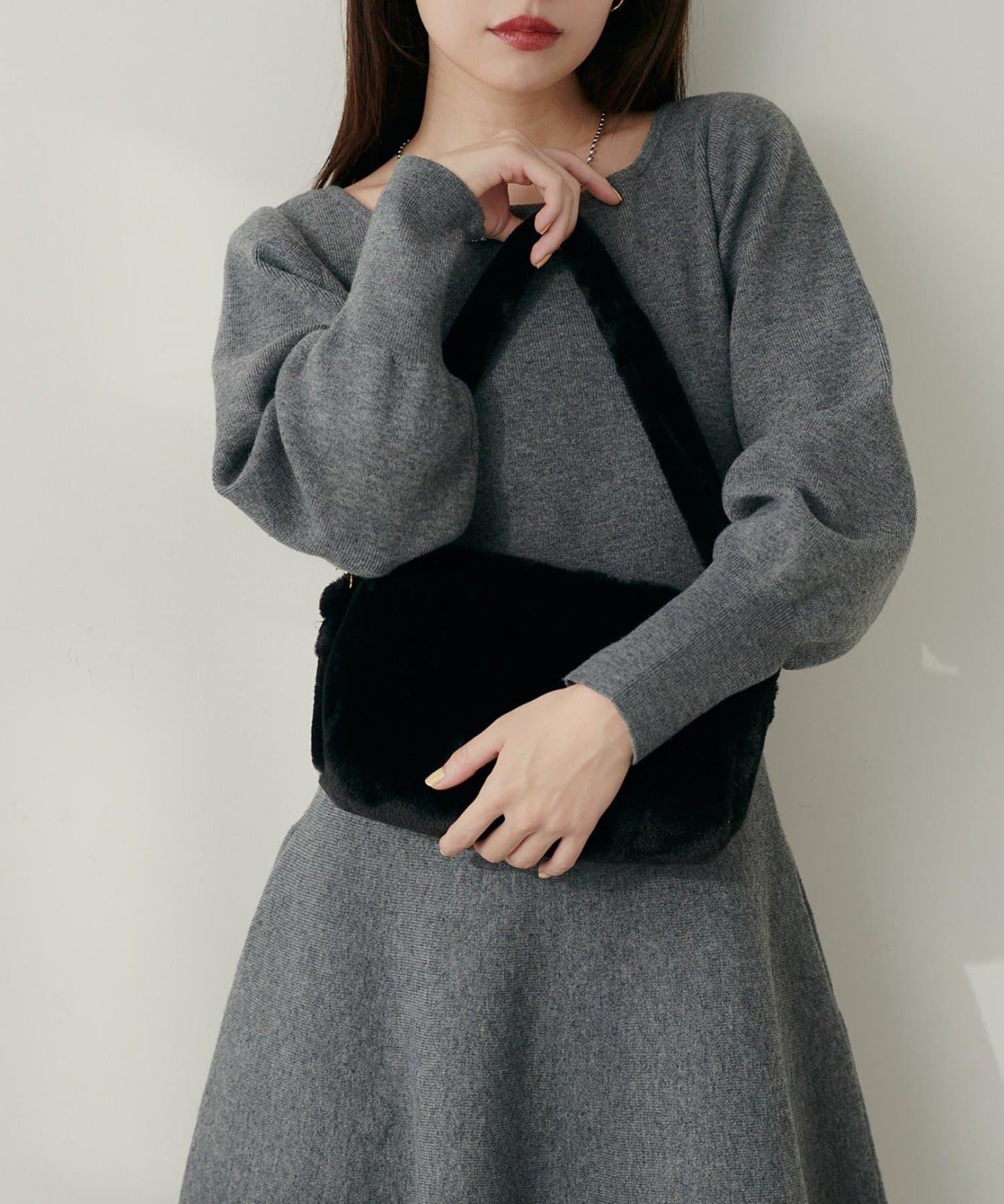 【natural couture】毛絨迷你包