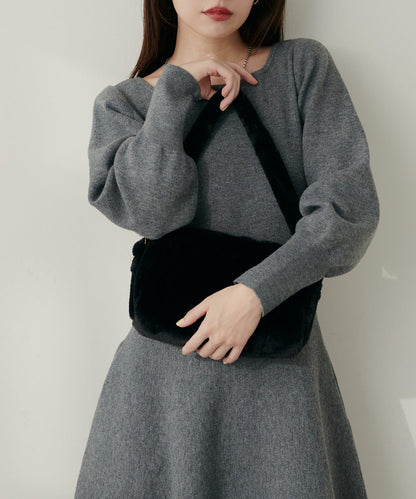 【natural couture】毛絨迷你包