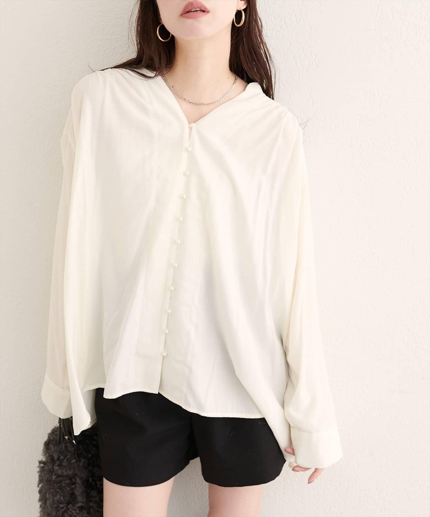 【EVERY.VERY niceclaup】紐扣開襟寬鬆襯衫